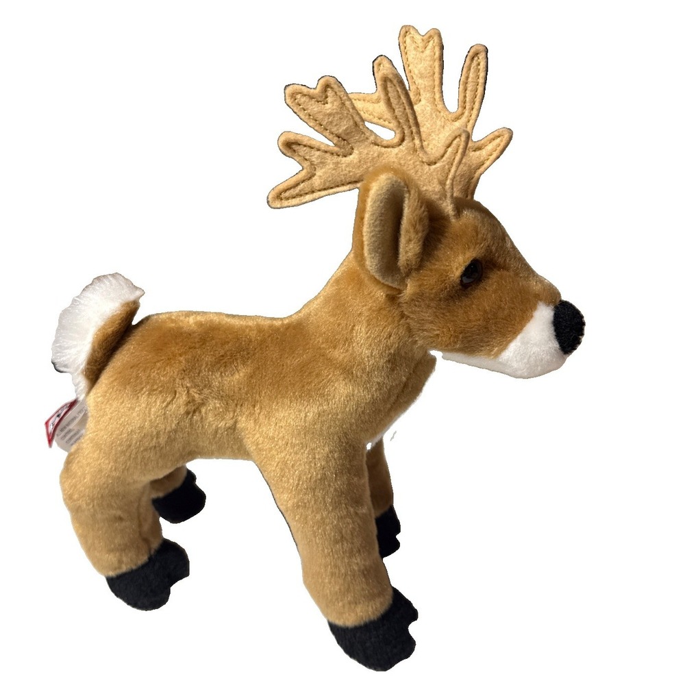 Douglas Deer Plush Stuffed Animal Cuddle Toy Brown White Black Soft Gift